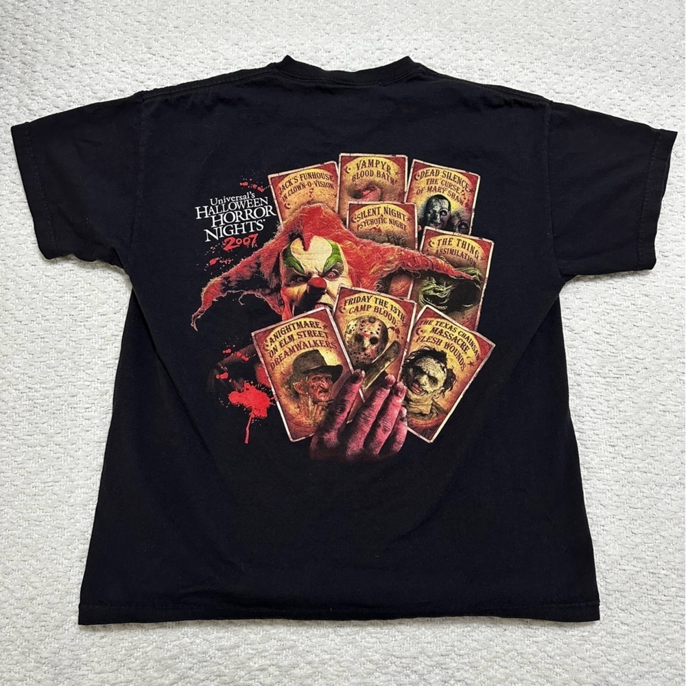 Vintage 2007 Universal Halloween Horror Nights Choose Thy Fear T-Shirt Size S - Picture 7 of 11